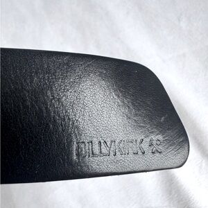 BillyKirk Mechanics Belt No. 117 Black Leather size 28 waist Silver Buckle